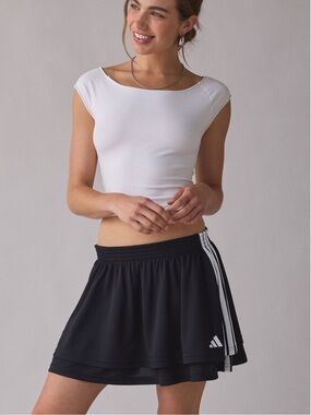 adidas Black Layered Skater Skirt